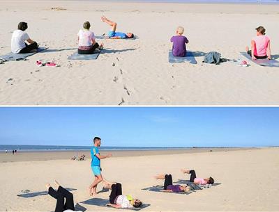 Entlang der Küste in Saint-Jean-de-Monts in der Vendée in der Nähe des 3-Sterne-Campingplatzes Les Sirènes