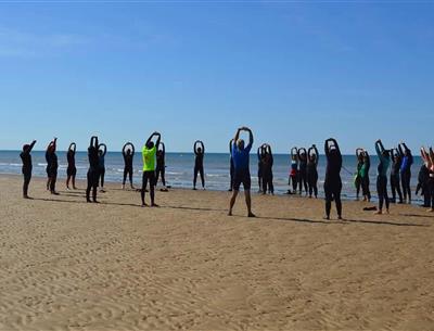 Entlang der Küste in Saint-Jean-de-Monts in der Vendée in der Nähe des 3-Sterne-Campingplatzes Les Sirènes