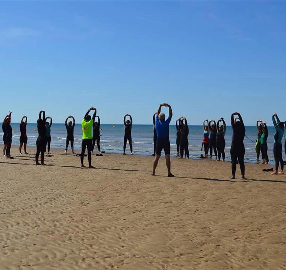 Entlang der Küste in Saint-Jean-de-Monts in der Vendée in der Nähe des 3-Sterne-Campingplatzes Les Sirènes 