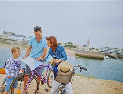 Radwege in Saint Jean de Monts in der Vendée in der Nähe des 3-Sterne-Campingplatzes Les Sirènes