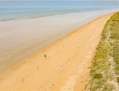 Küstenweg Saint-Jean-de-Monts in der Vendée in der Nähe des 3-Sterne-Campingplatzes Les Sirènes