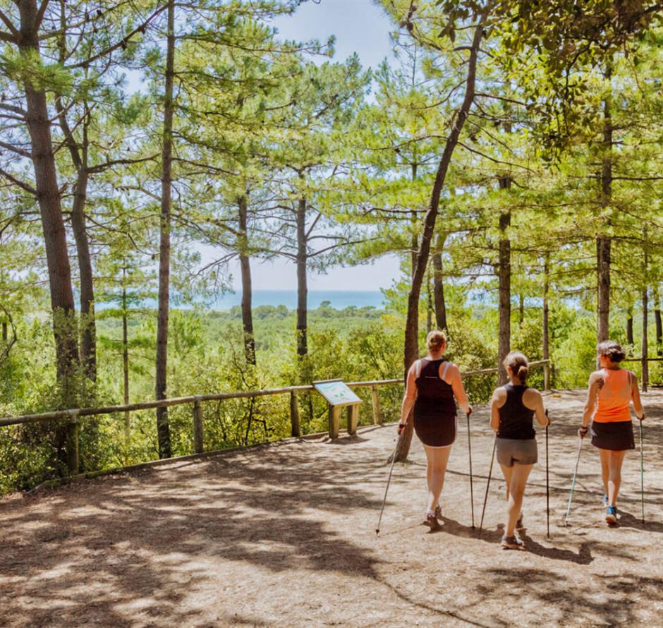 Nordic-Walking-Route Saint-Jean-de-Monts in der Vendée in der Nähe des 3-Sterne-Campingplatzes Les Sirènes 