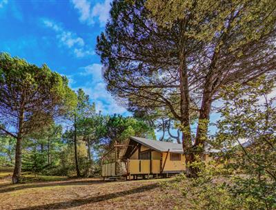 Exterior view of the Lodge tent 4 people 2 bedrooms