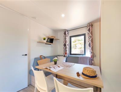 Wohnzimmer des Cottage 6 Personen 3 Blumen