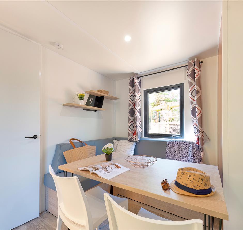 Wohnzimmer des Cottage 6 Personen 3 Blumen 