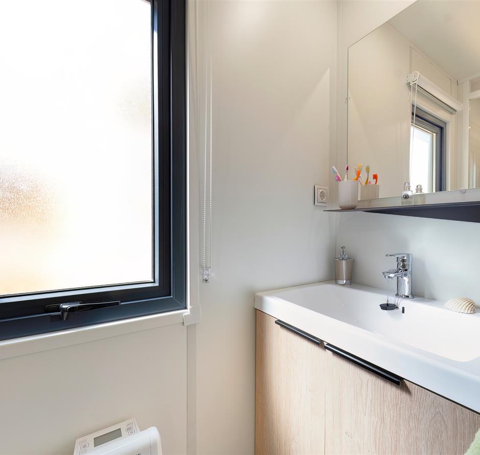Badezimmer des Cottage 6 Personen 3 Blumen 