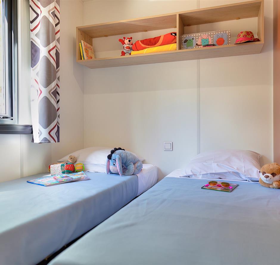 Schlafzimmer des Cottage 6 Personen 3 Blumen 