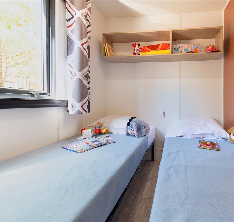 Schlafzimmer des Cottage 6 Personen 3 Blumen 