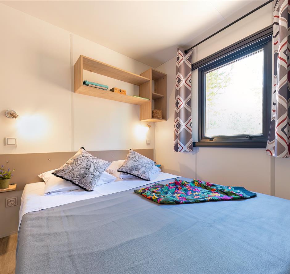 Schlafzimmer des Cottage 6 Personen 3 Blumen 