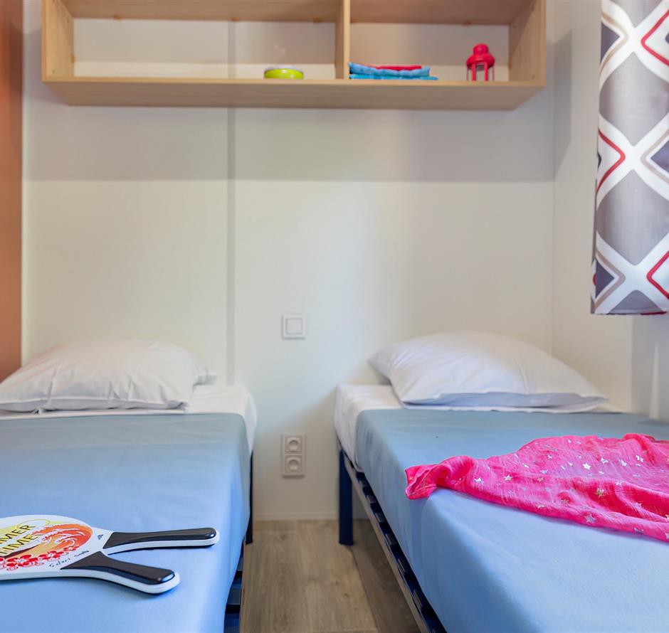 Schlafzimmer des Cottage 6 Personen 3 Blumen 