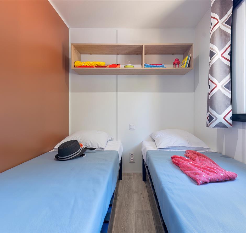 Schlafzimmer des Cottage 6 Personen 3 Blumen 