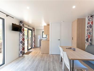Wohnzimmer des Cottage 5 pers 3 Blumen
