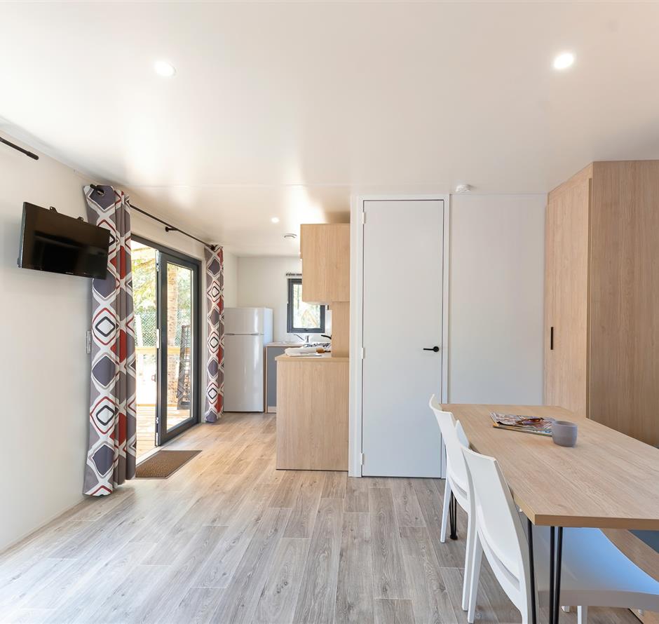Wohnzimmer des Cottage 5 pers 3 Blumen 