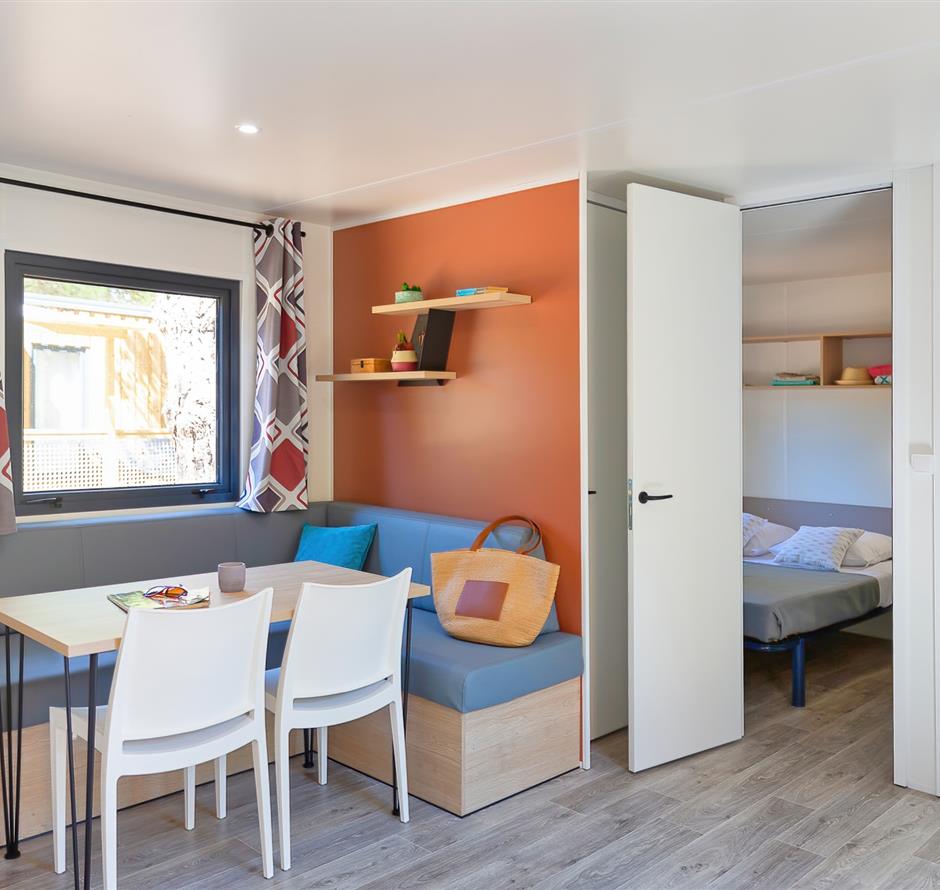 Wohnzimmer des Cottage 5 pers 3 Blumen 