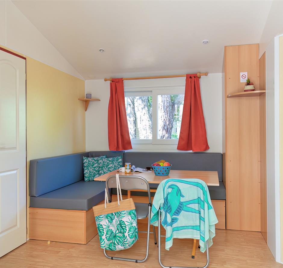 Wohnzimmer des Cottage 4 Pers 2 Blumen 