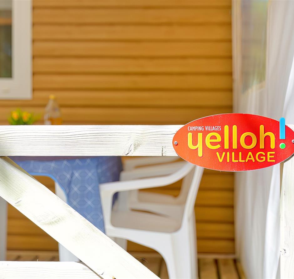 Terrasse des Cottage 4 Pers 2 Blumen 