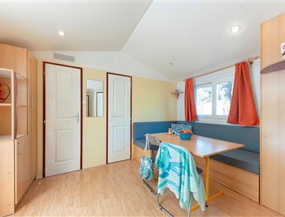 Wohnzimmer des Cottage 4 Pers 2 Blumen