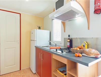 Wohnzimmer des Cottage 4 Pers 2 Blumen