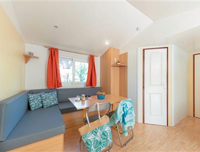 Wohnzimmer des Cottage 4 Pers 2 Blumen