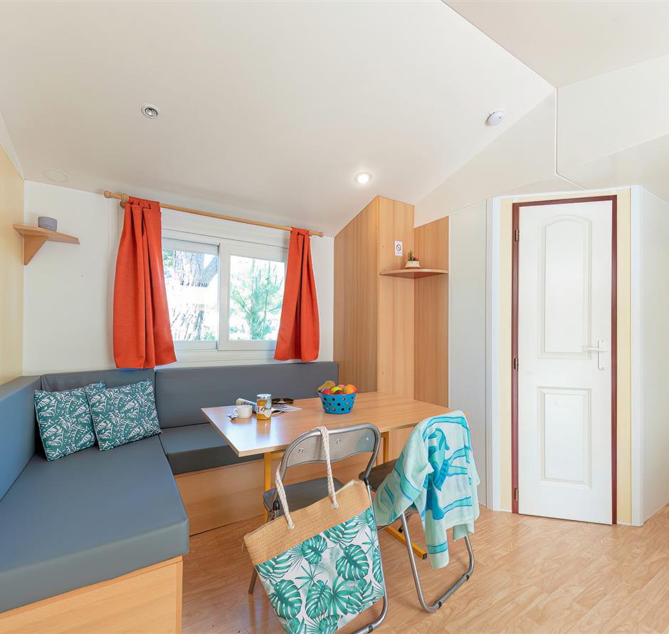 Wohnzimmer des Cottage 4 Pers 2 Blumen 