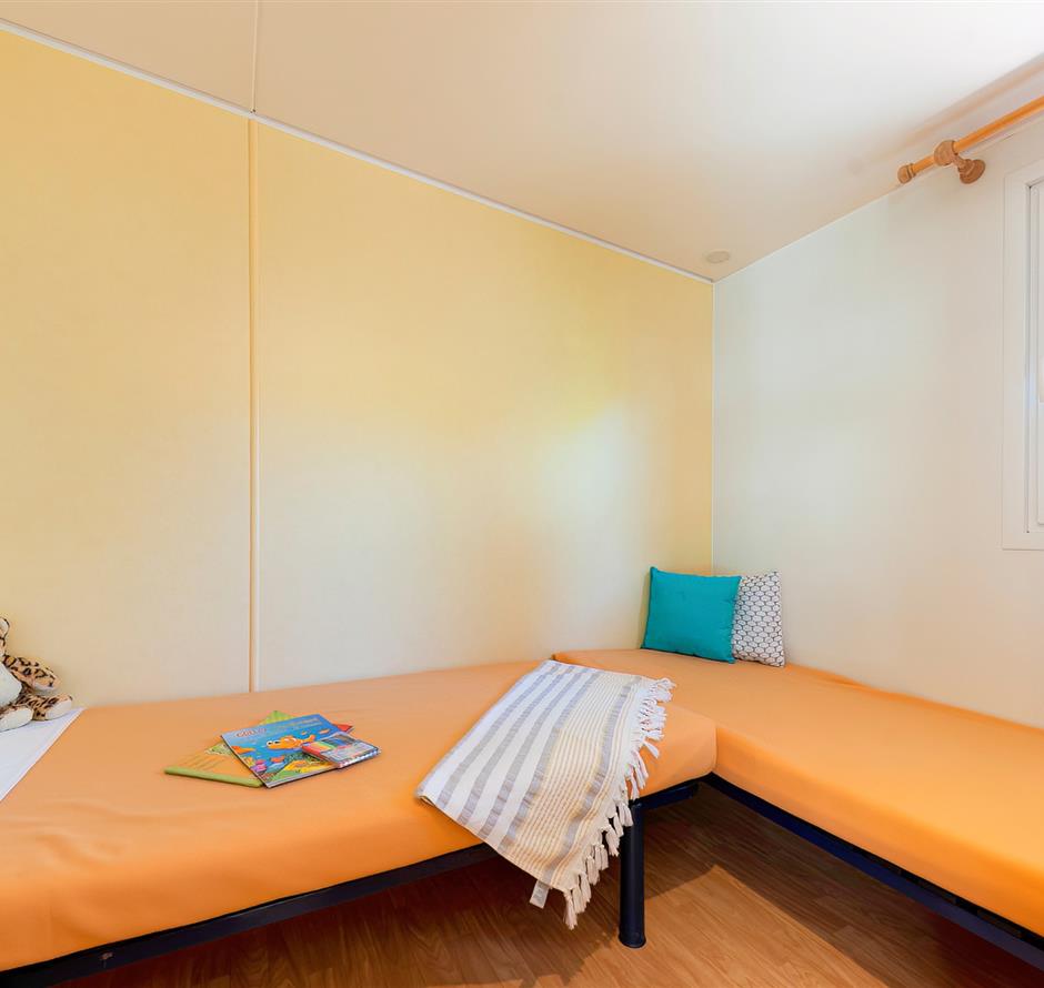 Schlafzimmer des Cottage 4 Pers 2 Blumen 
