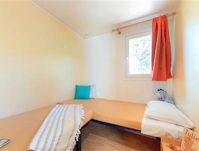 Schlafzimmer des Cottage 4 Pers 2 Blumen