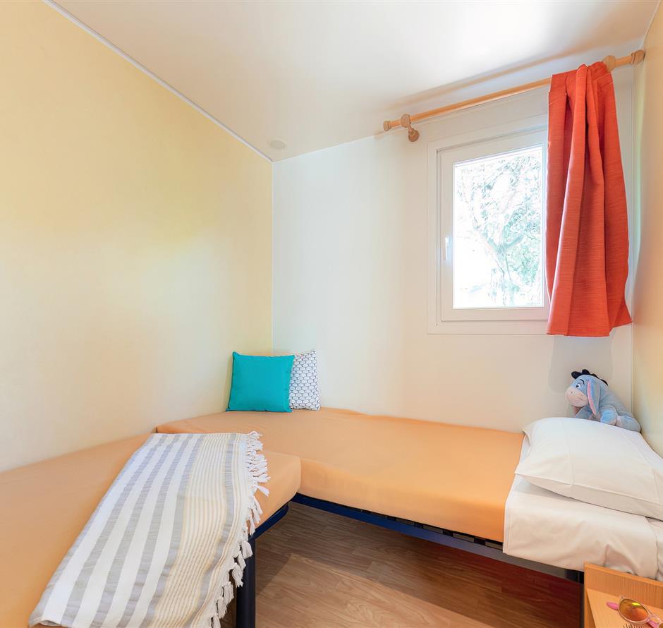 Schlafzimmer des Cottage 4 Pers 2 Blumen 