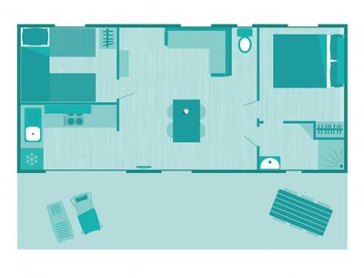 Plan des Cottage 5 Pers 3 Blumen