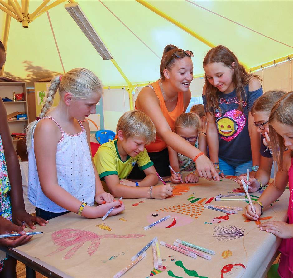 Manuelle Aktivitäten für Kinder auf Camping Les Sirènes 