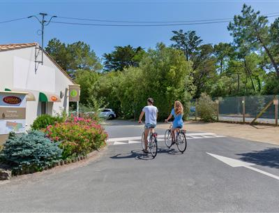 Radwege in Saint Jean de Monts in der Vendée in der Nähe des 3-Sterne-Campingplatzes Les Sirènes
