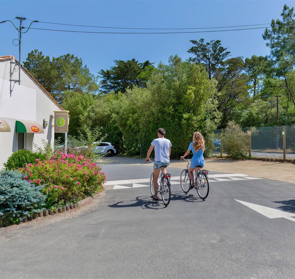 Radwege in Saint Jean de Monts in der Vendée in der Nähe des 3-Sterne-Campingplatzes Les Sirènes 