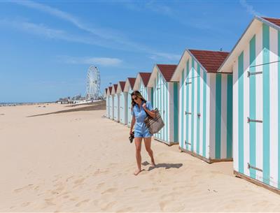 Strand von Saint-Jean-de-Monts in der Vendée in der Nähe des 3-Sterne-Campingplatzes Les Sirènes