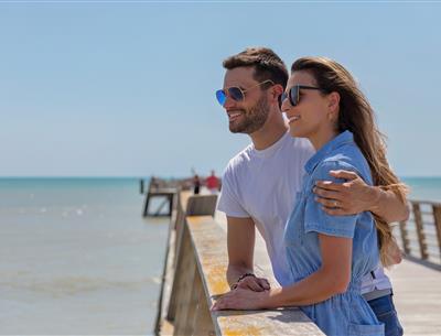 Strand von Saint-Jean-de-Monts in der Vendée in der Nähe des 3-Sterne-Campingplatzes Les Sirènes