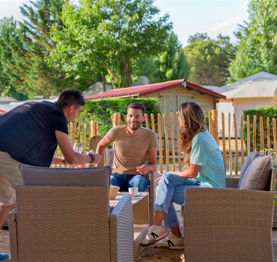 Frühstücksservice auf dem Campingplatz Les Sirènes 