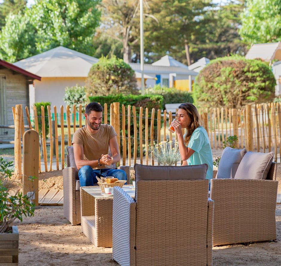 Frühstücksservice auf dem Campingplatz Les Sirènes 