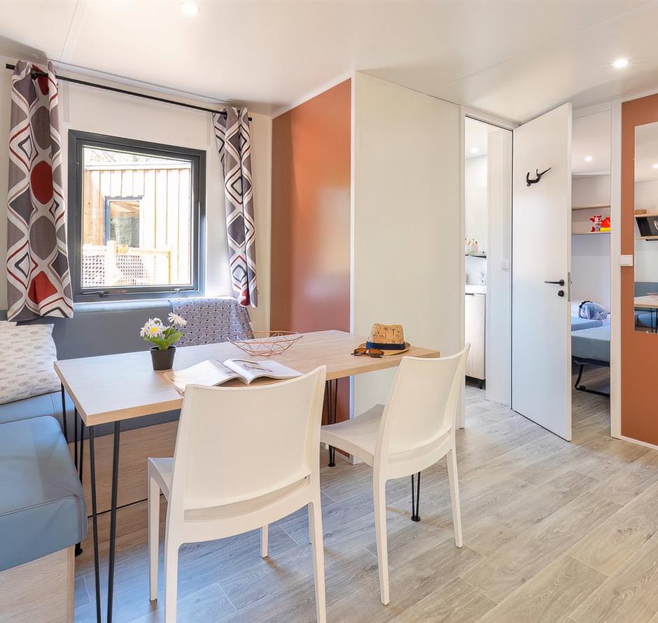 Wohnzimmer des Cottage 6 Personen 3 Blumen 