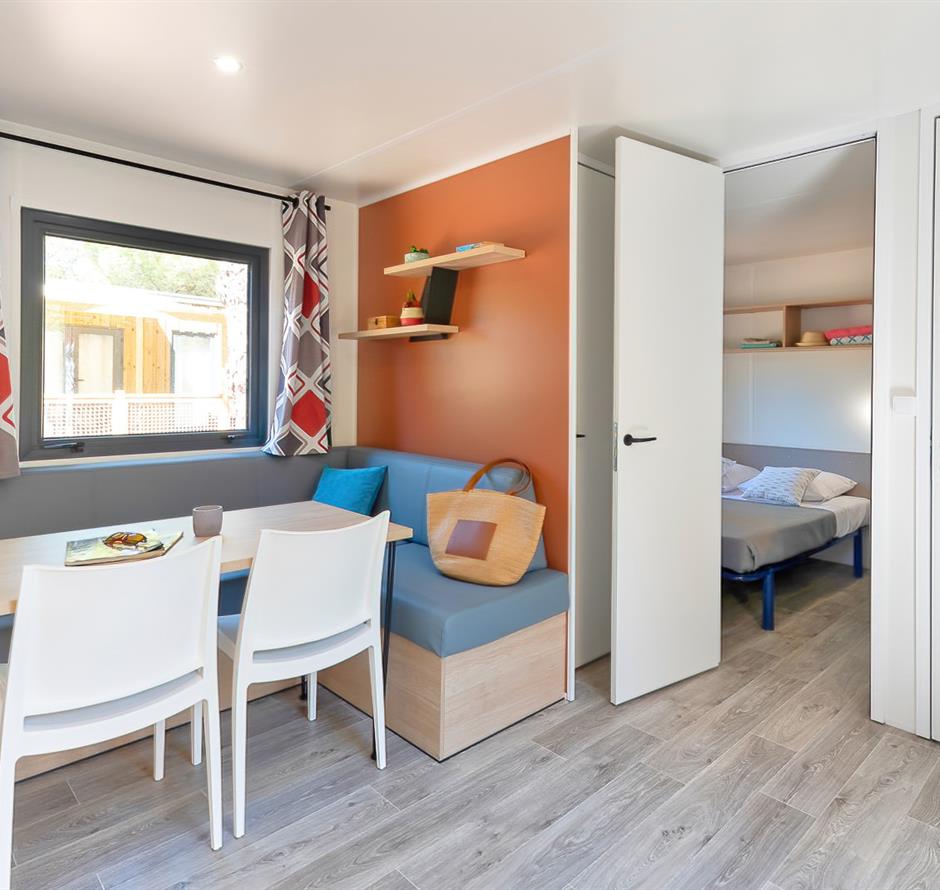 Wohnzimmer des Cottage 5 pers 3 Blumen 