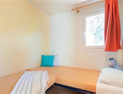Schlafzimmer des Cottage 4 Pers 2 Blumen