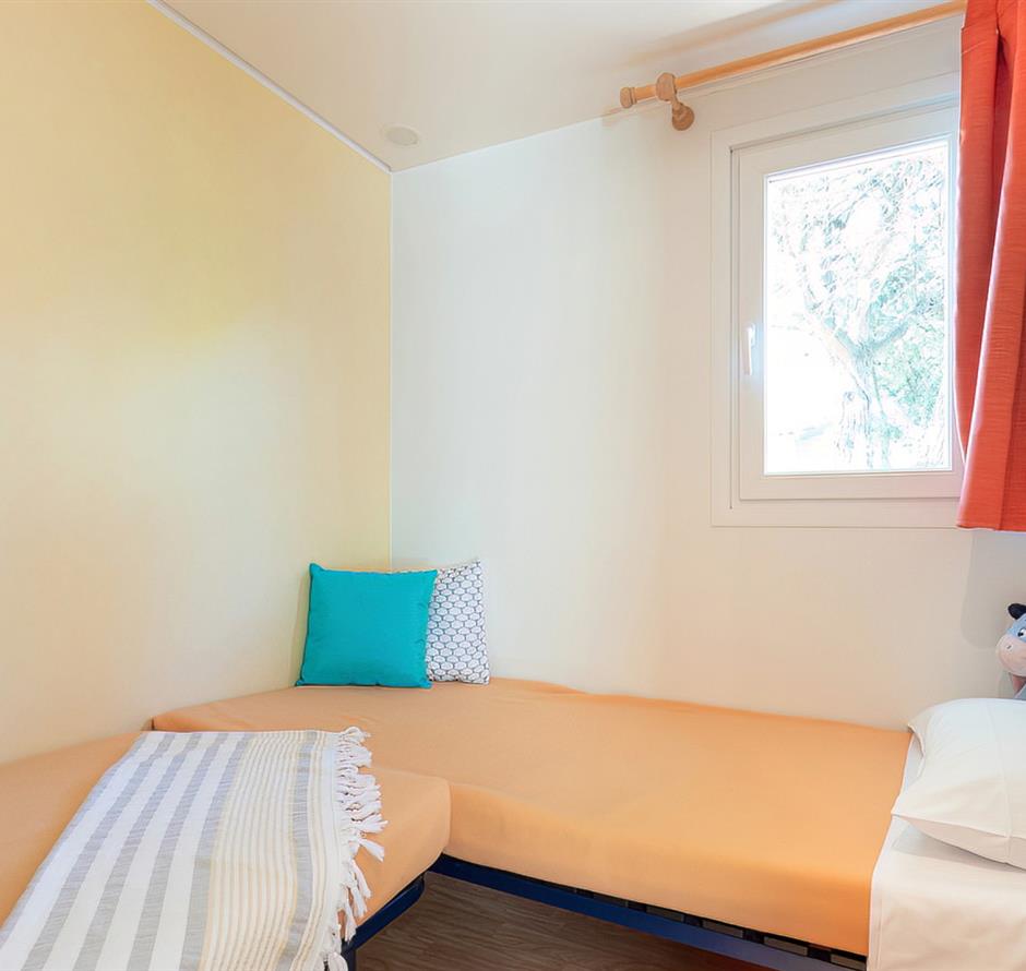 Schlafzimmer des Cottage 4 Pers 2 Blumen 