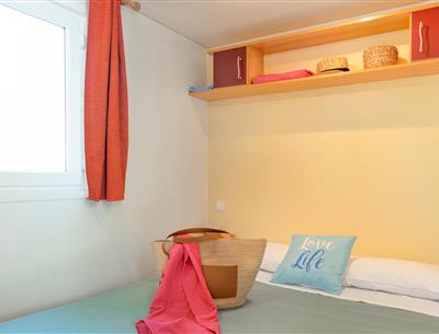 Schlafzimmer des Cottage 4 Pers 2 Blumen