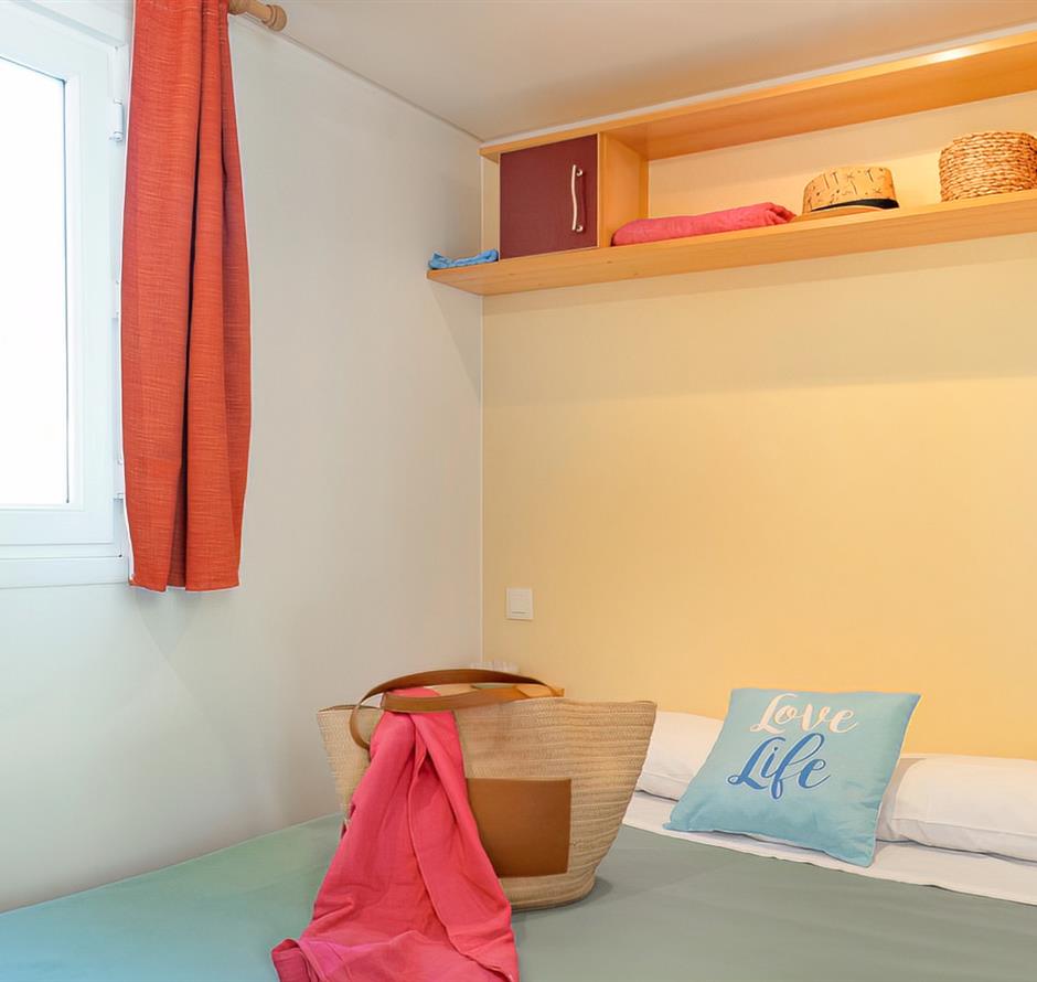 Schlafzimmer des Cottage 4 Pers 2 Blumen 