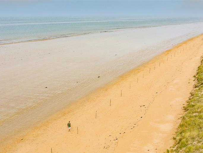 Küstenweg Saint-Jean-de-Monts in der Vendée in der Nähe des 3-Sterne-Campingplatzes Les Sirènes