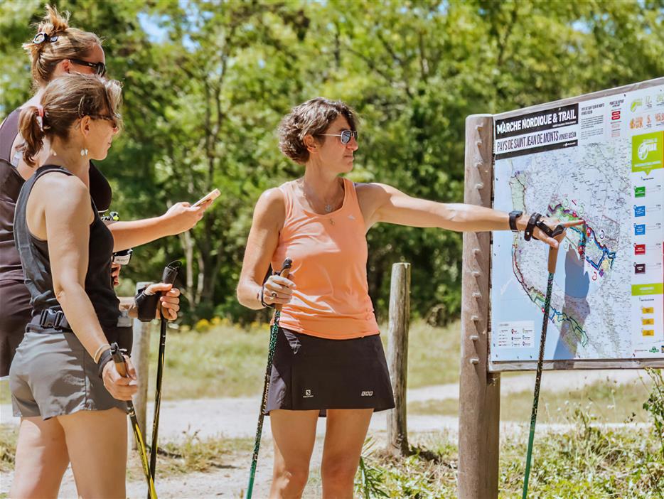Nordic-Walking-Route Saint-Jean-de-Monts in der Vendée in der Nähe des 3-Sterne-Campingplatzes Les Sirènes - CAMPING**** Les Sirènes