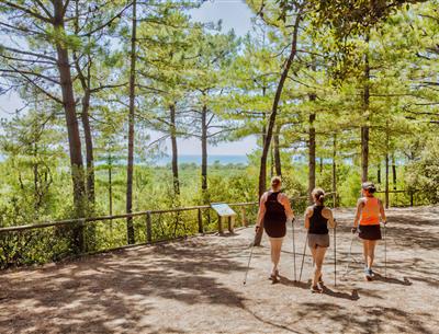 Nordic-Walking-Route Saint-Jean-de-Monts in der Vendée in der Nähe des 3-Sterne-Campingplatzes Les Sirènes