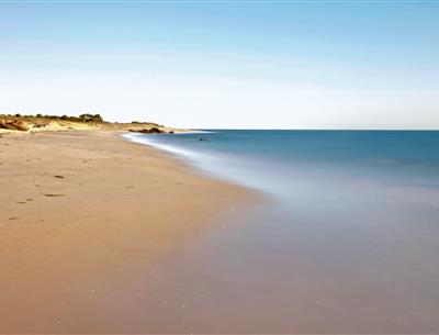 Entlang der Küste in Saint-Jean-de-Monts in der Vendée in der Nähe des 3-Sterne-Campingplatzes Les Sirènes