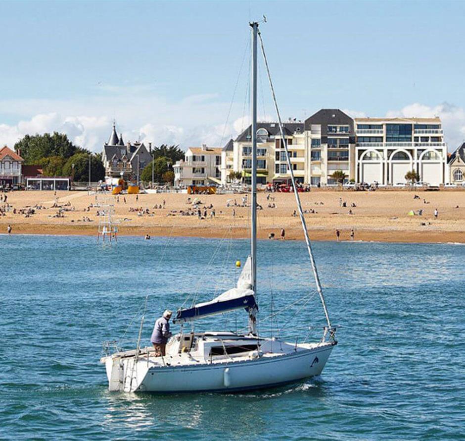 St Gilles Croix wenige Kilometer vom 3-Sterne-Campingplatz Les Sirènes in Saint Jean de Monts in der Vendée entfernt 