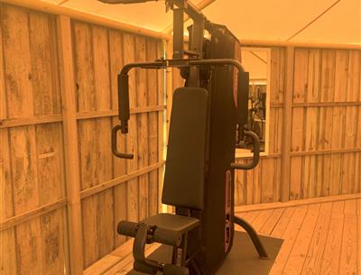 Der Fitnessraum auf dem 4-Sterne-Campingplatz Les Sirènes in Saint-Jean-de-Monts