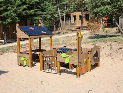 Kinderspielplatz auf dem Campingplatz Les Sirènes
