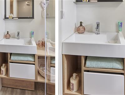 Badezimmer des Cottage 4 Personen Premium