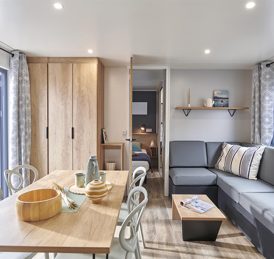 Wohnzimmer des Cottage 6 Personen Premium  